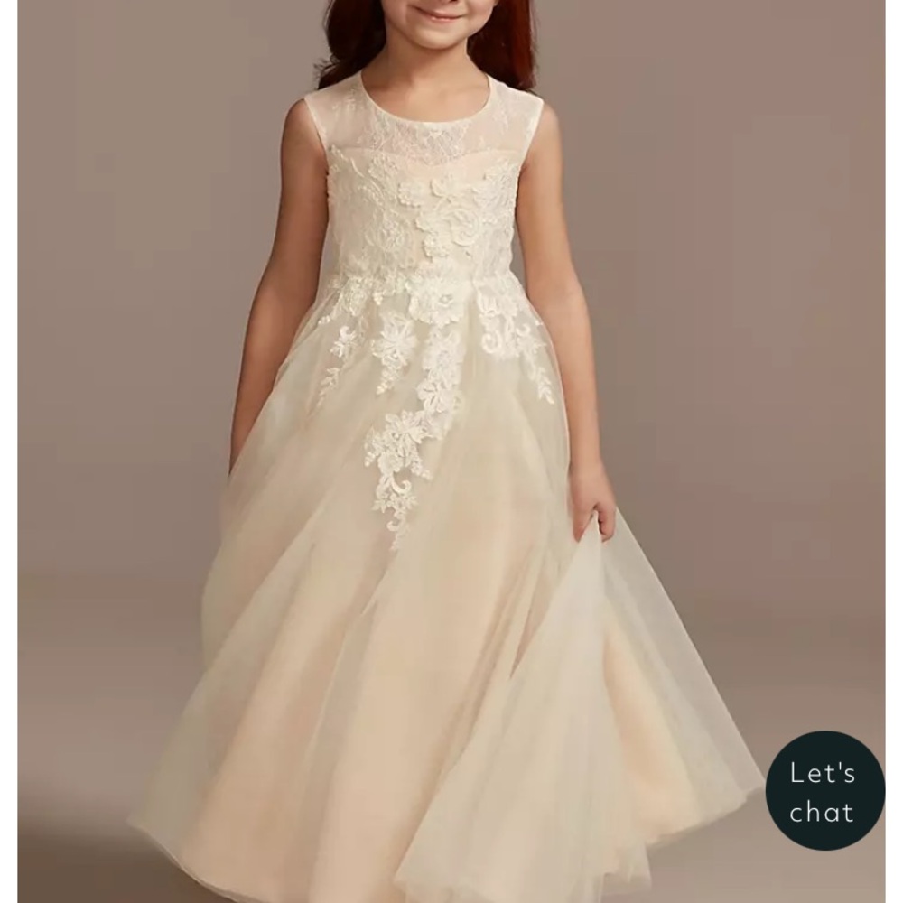David's Bridal flower girl dress 2T